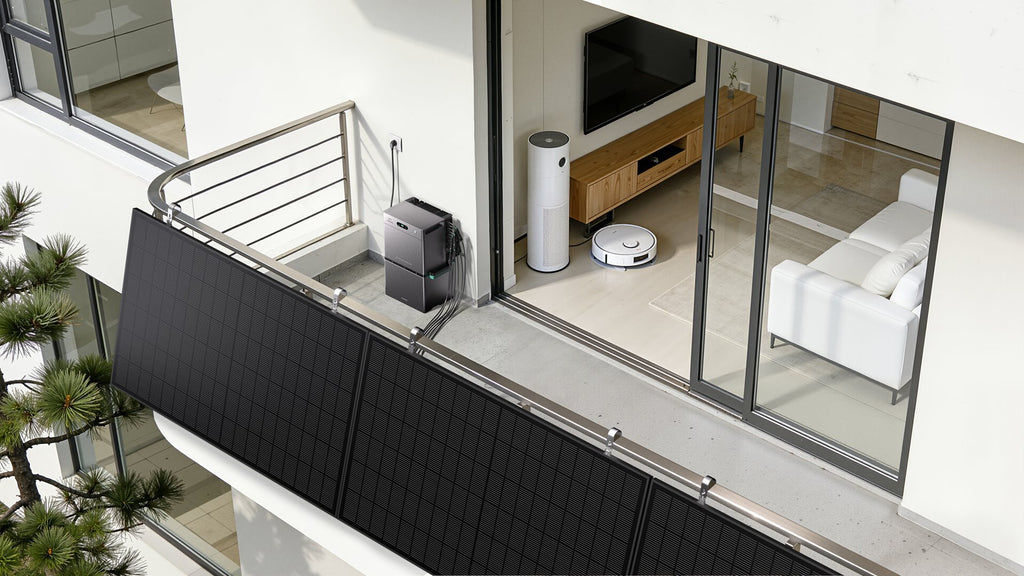 Batería Zendure con placas solares de balcón
