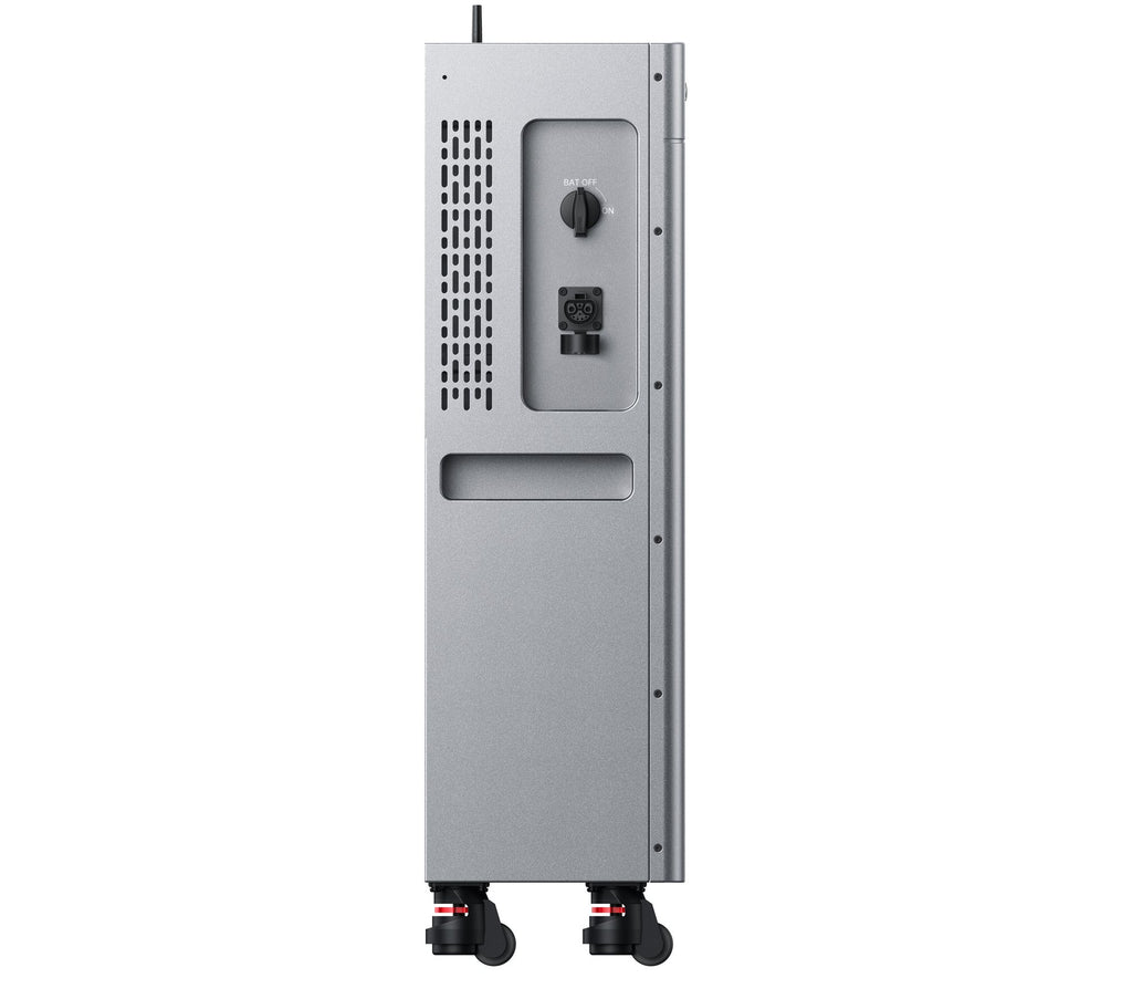 SolarFlow 4000 Mix AC+ con la tapa de conexiones abierta