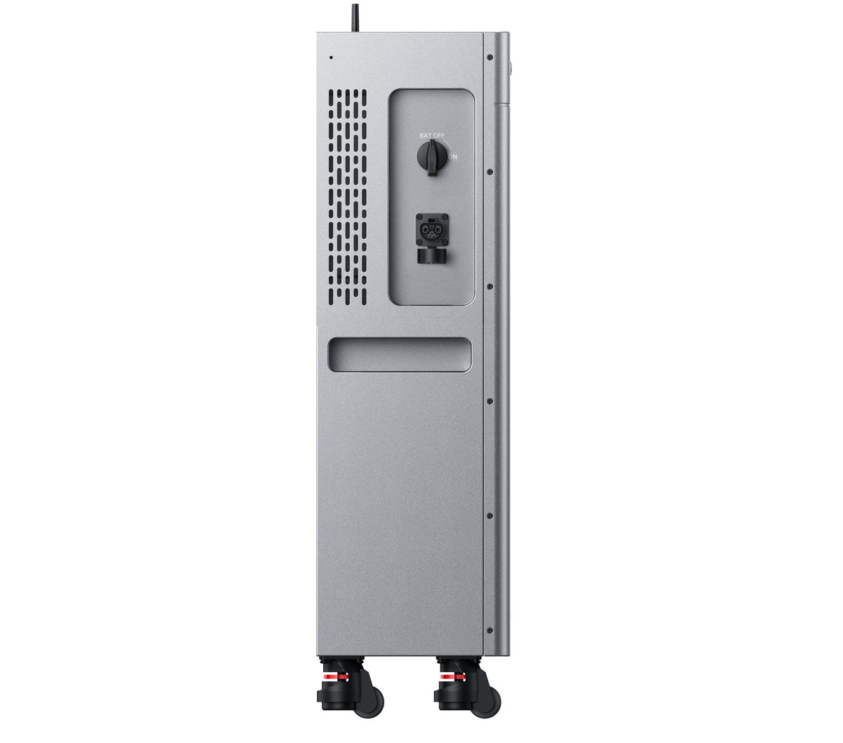 SolarFlow 4000 Mix AC+ con la tapa de conexiones abierta
