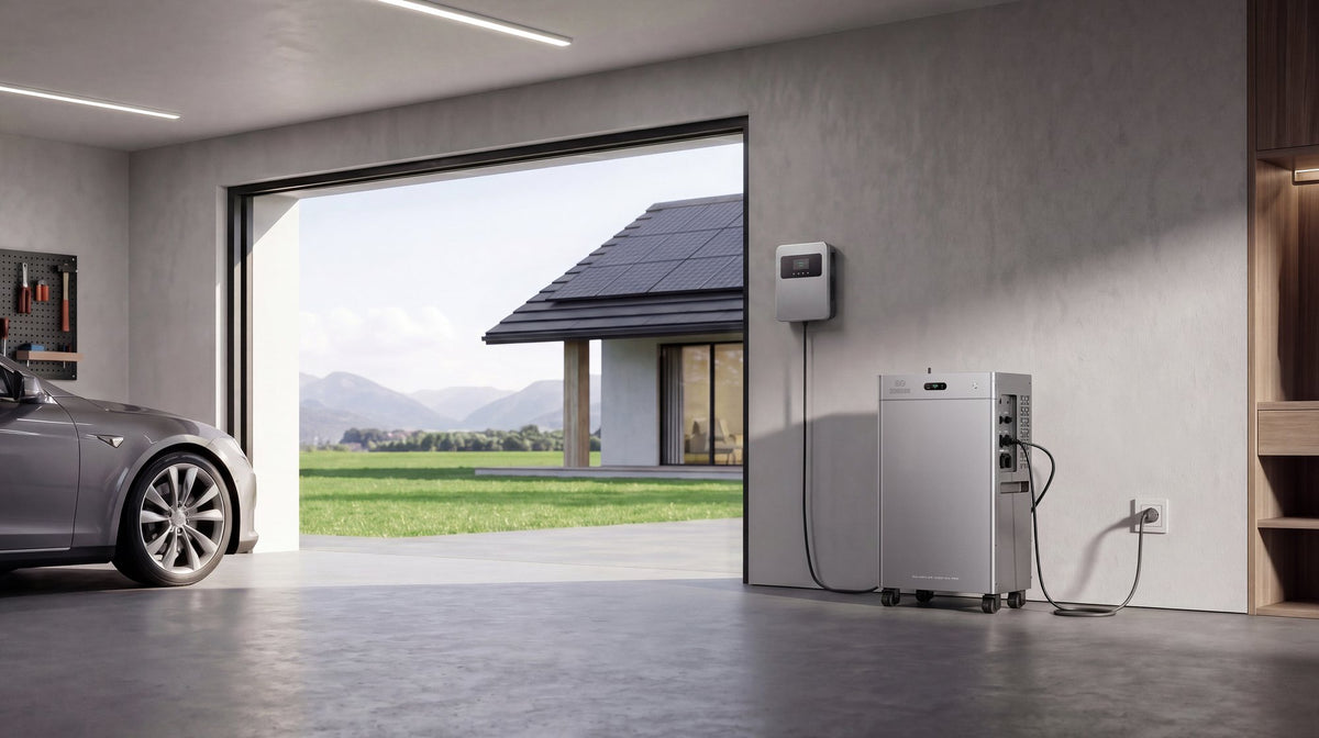 Batería Zendure en el garaje de una vivienda
