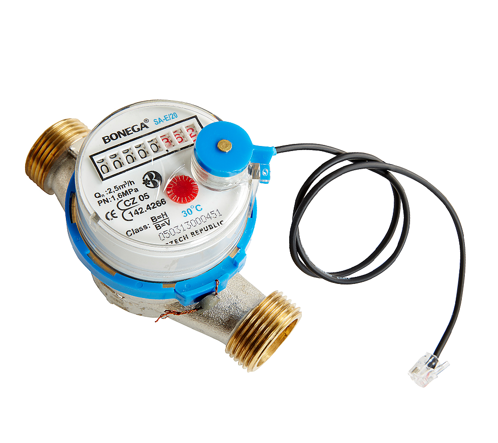 El medidor de agua inteligente para detectar el consumo y posibles